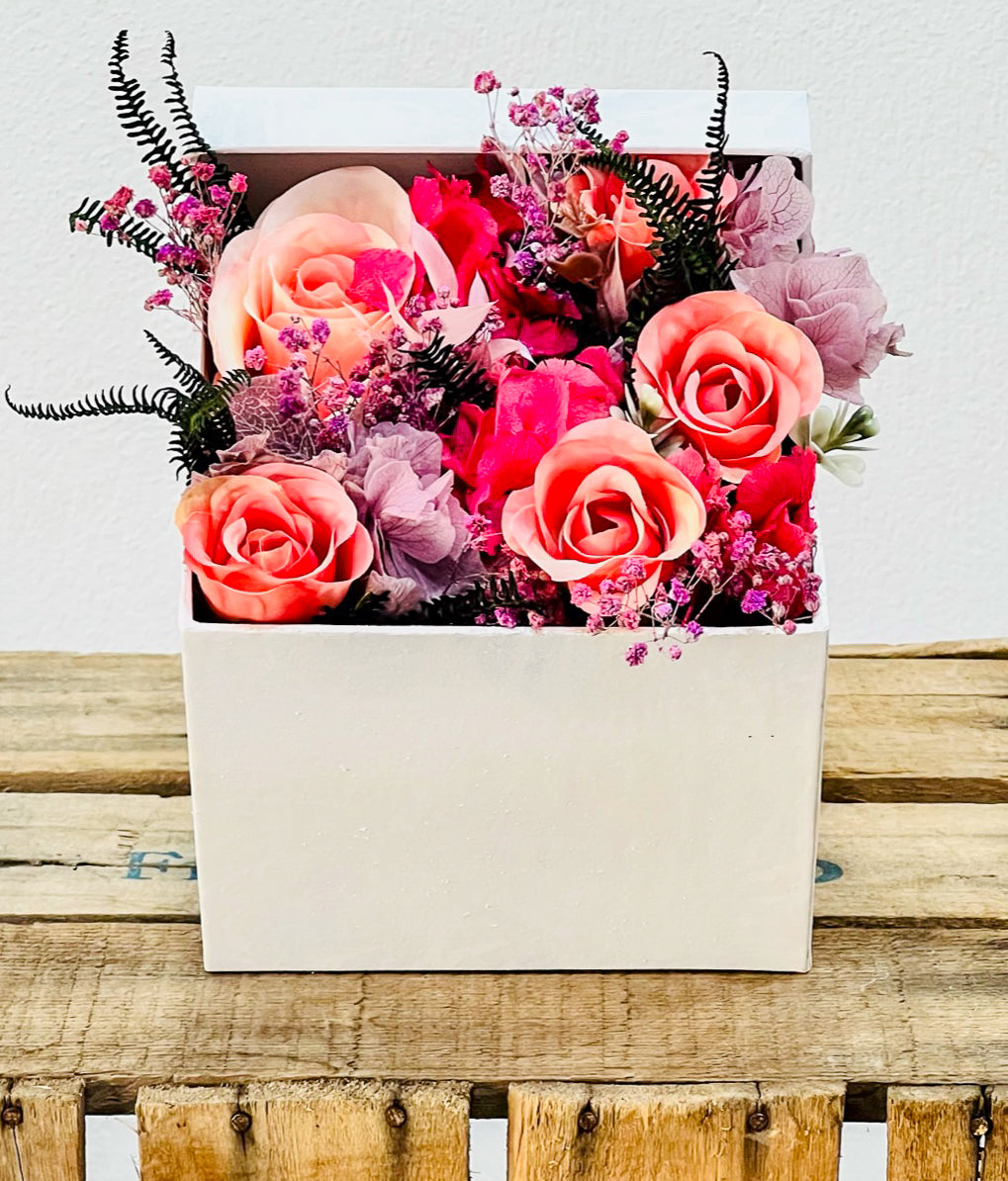  9 cajas de flores para arreglos, caja de regalo