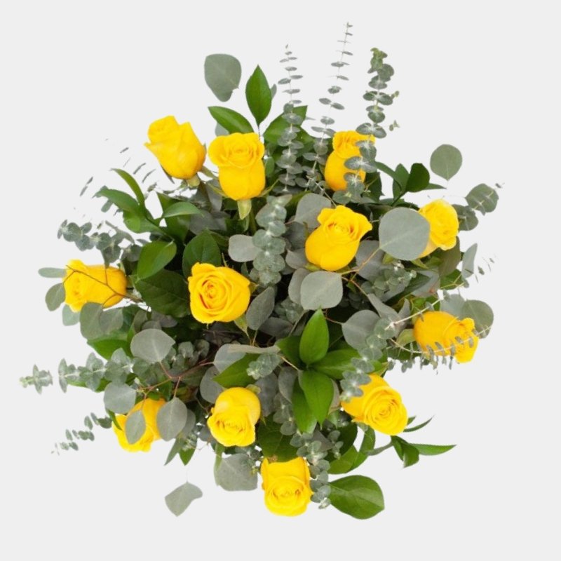 12 Rosas Amarillas - Persa Flores