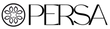 Horizontal Persa logo in black with white background. 