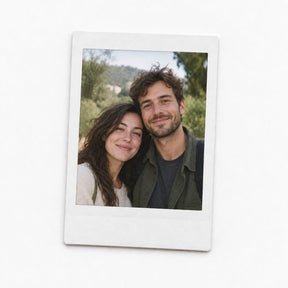 Example of a photo printed in Polaroid format