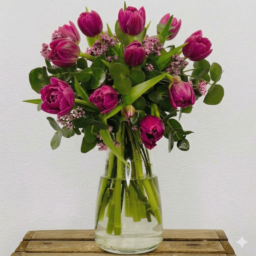 Ramo de Tulipanes Morados - Persa Flores