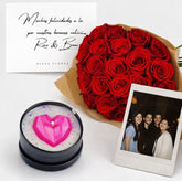 Rosas Rojas + Vela + Foto Instax 🔥OFERTA🔥 - Persa Flores