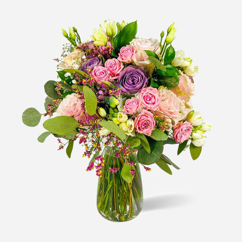 Roxana | Ramo de Rosas Rosa Spray y Eucalipto - Persa Flores