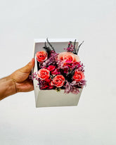 Caja Blanca de Rosas Rosas Preservadas Jardin - Persa Flores