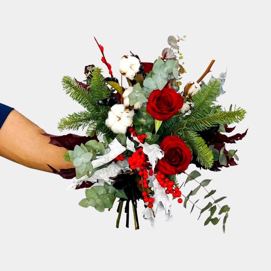 regalar flores en navidad